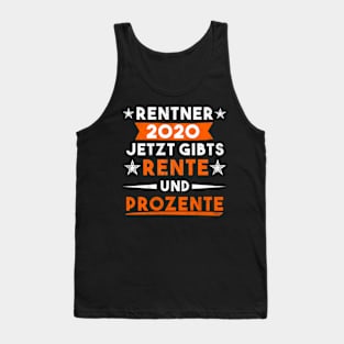 Rentner Rente Ruhestand 2020 Tank Top